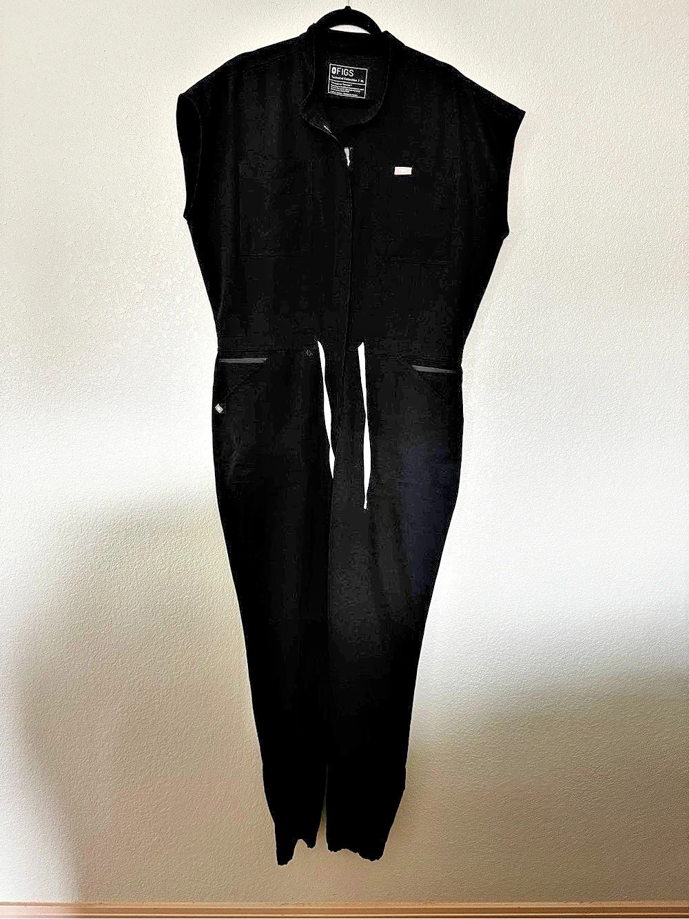 FIGS Rafaela Jogger Black Jumpsuit